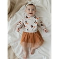 thumbnail image 6 of BemeyourBBs Kid Girl Halloween Tulle Dress Turkey Long Sleeve Sweatshirt Dress, 6 of 9