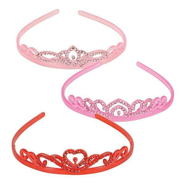 kcobrands 5 Plastic Tiara Headband Princess Hairband for Girls