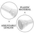 thumbnail image 2 of HOMEMAXS  Curtain Rod Rods Drill Shower Adjustable Heavy Duty Tension White, 2 of 8