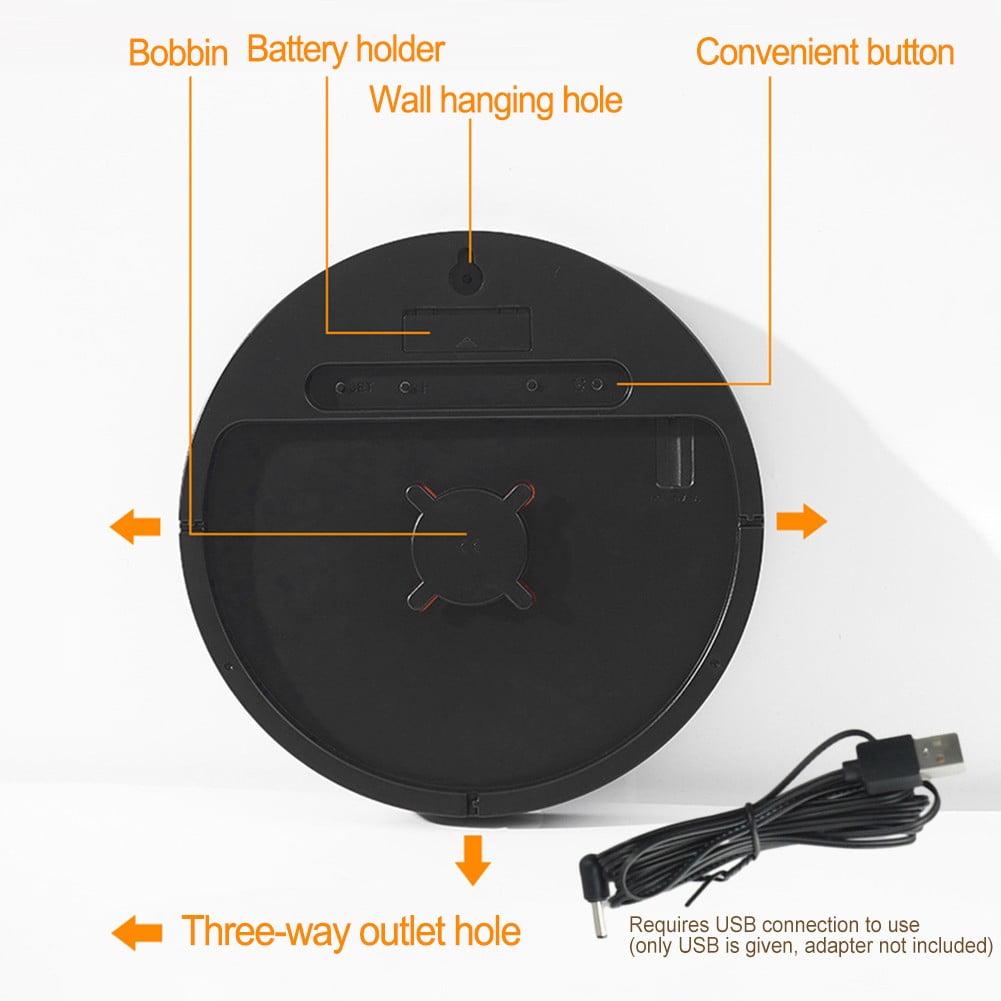 Leke 10 Inch Digital Wall Clock with Alarm Temperature and Hygrometer