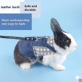 thumbnail image 3 of Adjustable Rabbit Harness, Rabbit Harness And Leash, Rabbit Clothes Harness Strap For Rabbits, Ferrets, Hamsters, 3 of 5