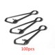 thumbnail image 2 of Naiovety 100 Uds. Giratorios de pesca de acero inoxidable, gancho de pesca enganchado, conector de línea a presión Pescar negro 33 mm, 2 of 4