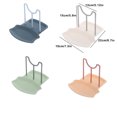 thumbnail image 2 of Pot Lid Rack Multifunctional Kitchen Organizer Punch-free Multifunctional Pot Lid Plastic Small Spoons Pad Bracket Fork Utensil Accessories Tools White, 2 of 8