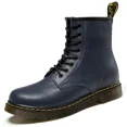 thumbnail image 3 of Botas Martin clásicas de cuero genuino para hombre, botines cortos de estilo británico a la moda, botas militares, botas para mujer, 3 of 5