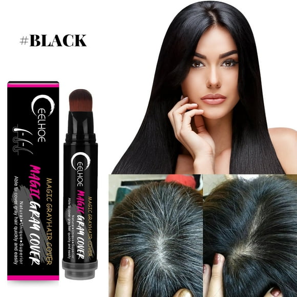 Xihbxyly Corrector Instantáneo de Canas Magic Hair Cover, Fórmula Suave y No Irritante, Color Duradero, Retoque Rápido para Estilos de Vida Ajetreados, Perfecto para Todo Tipo de Cabello.