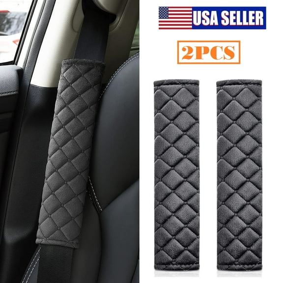 2PCS Universal Car Seat Belt Pads Cover,Seat Belt Shoulder Strap Covers Harness Pad for Car/Bag,Soft Comfort Helps Protect You Neck and Shoulder from The Seat Belt Rubbing