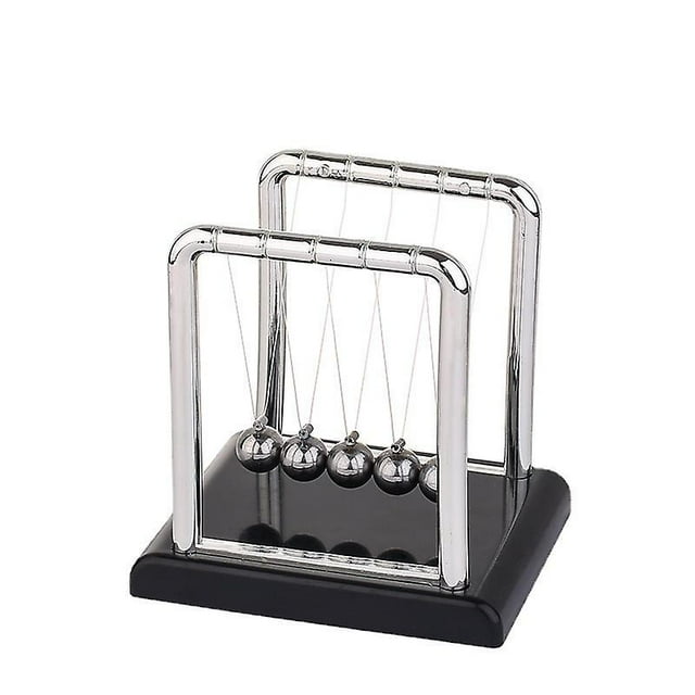 Newton Cradle Balance Balls, con Base de movimiento perpetuo, juguete de descompresión inteligente para decoración de escritorio de oficina en casa, medio número