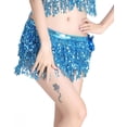 thumbnail image 1 of Falda con borlas para danza del vientre para mujer, atuendos de actuación, ropa de festival, falda con borlas para danza del vientre, falda con lentejuelas estilo bohemio, disfraz rave para, 1 of 7