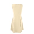 thumbnail image 6 of Women’s Sleeveless A-Line High Low Hem Dress Elegant Fit and Flare Cocktail Party Graduation Dress, 6 of 8