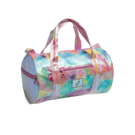 DanzNmotion Multi Pastel Clouds And Hearts Duffel Girls