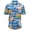 1344, variant on Penguin Pineapple Hibiscus Pattern Aloha Hawaiian Short Sleeve Button-Up Shirt