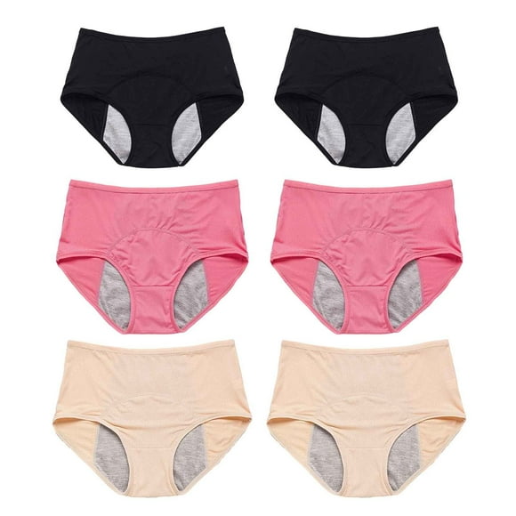 Women's Athletic Underwear Non Latex Waist Trainer for Women Leak Proof Underwear for Women High Cut Underwear Women Granny Panties for Women plus Size Women Solid Mesh Breathable And Comfortable High
