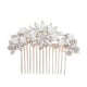 thumbnail image 1 of Peineta de novia con perlas, tocado delicado, accesorio para disfraz, accesorios de fiesta para el cabello para mujer (oro rosa), 1 of 7