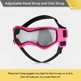 Namsan Hundebrille für Kleine Hunde - Anti-UV Schutzbrille mit Wind