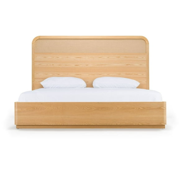 Modrest Gavin - Eastern King Modern Natural Ash and Rattan Bed