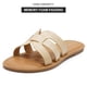 thumbnail image 2 of Sandalias Mazeskin de espuma viscoelástica con banda en H para mujer, rafia, talla 38, 2 of 6
