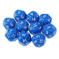 thumbnail image 1 of 10 dados acrílicos opacos D16 de 16 caras y 14 mm para juegos de rol. Azul, 1 of 9