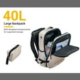 thumbnail image 6 of Tripcomp 6 Piece Hardside Spinner Luggage Set, 16/20/24/28 Inch Carry On & Checked Suitcase with TSA Lock, Lightweight Travel Luggage Combo with Backpack & Storage Bag,White, 6 of 13