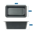 thumbnail image 4 of Mainstays 2pk Nonstick Mini Loaf Pan, 5.7 in W x 3 in D x 2 in H, 4 of 11