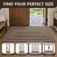 thumbnail image 5 of SIXHOME Door Mat 32"x47" Welcome Mat Non-Slip Absorbent Dirt Trapper Doormat Low Profile Floor Mat Indoor Outdoor Entryway Rug for Front Door Easy Clean Durable Neutral Home Decor Brown, 5 of 7