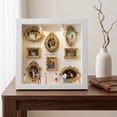 thumbnail image 6 of DIY Mini Gold Frames Silhouette Box – Upgrade Shadow Box Frame Kit with Miniature Museum & Figurines, Celebrate Memories in Style – For Anniversary, Wedding, Birthday & Home Decor, 6 of 8