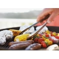 thumbnail image 2 of Expert Grill 8.5" Lightweight Stainless Steel Mini-locking BBQ Tongs, 2 of 13