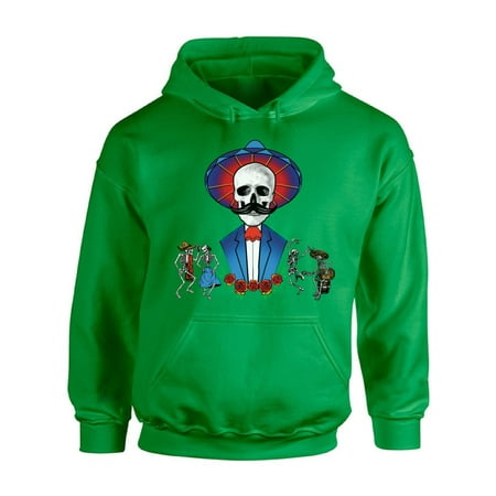 Women Hoodie Skull Awkward Styles Mustache Skull Hooded Sweatshirt Mexican Skull Hoodie Sweater Day of the Dead Gifts for Women Skull Hoodies for Men Skull Clothing Sugar Skull Hoodie Gifts for Dia de los Muertos ()