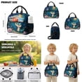 thumbnail image 5 of Kuiaobaty Crocodile Print Backpack and Lunch Box Set for Kids Boys Butterfly Flower Print Lunch Bag Pencil Case with Zipper Lightweight Backpack and Pencil Bag for School Camping Picnic, 5 of 7