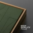thumbnail image 3 of PixonSign Framed Wall Art Set Mid-Century Green Polygon Landscape Abstract Canvas Prints Geometric Splicing Modern Art Decoration Minimalist for Living Room, Bedroom, Office - 24"x36"x2 Natural, 3 of 5