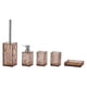 thumbnail image 4 of Juego de accesorios de baño acrílicos de 5 uds, conjunto esencial de baño, juegos de accesorios de baño elegantes para apartamento Marrón claro Soledad  Bote de basura, 4 of 9