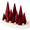 Burgundy-Sequin, variant on Pink Sequin Cone Trees Set Table Centerpieces, 12-Piece Holiday Decor for Christmas