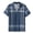 Blue@GC@, variant on CONZONE Men's Polo Shirt Short Sleeve Casual Polo Shirt for Men Plaid Breathable Slim Fit Cozy Summer Golf Shirts