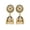 Grey, variant on Bollywood Jewelry Traditional Ethnic Bridal Bride Wedding Gold Plated Indian Designer Kundan Studded Grey Floral Meenakari Jhumka Jhumki Earrings For Women