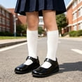 thumbnail image 2 of ibiyuan Toddler Girls Dress Shoes Little Kids Mary Jane Ballet Flats Flower Girl Wedding Party School Uniform Shoes, 2 of 5
