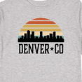thumbnail image 4 of Inktastic Denver Colorado Skyline Vintage Boys or Girls Long Sleeve Toddler T-Shirt, 4 of 5