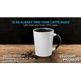 thumbnail image 4 of Ceramic Latte Coffee Mugs by Albany 13 oz. Set of 10, Bulk Pack - Perfect for Coffee, Tea, Espresso, Hot Cocoa, Other Beverages - Black, 4 of 5