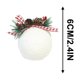 thumbnail image 2 of Adornos de Navidad de Plástico Ganfancp Flocking 6Cm 6Pc Bola de Navidad*6, 2 of 5