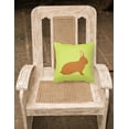 thumbnail image 2 of Carolines Treasures BB7795PW1818 Rex Rabbit Green Fabric Decorative Pillow, 18 x 18 in., 2 of 2