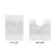 thumbnail image 4 of Better Trends 2 Piece Bathroom Rug Set, 100% Cotton, Extra Soft Tufted Bath Mat, Water Absorbent & Non Slip Bath Rug, (White) Granada Collection, 4 of 6