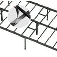 thumbnail image 2 of Phillipe Black Twin Metal Platform Bed with Upholstered Headboard - 12.3 in. Height, 2 of 6