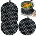 thumbnail image 3 of witspace Induction Hob Protector Mat, 8.7'' Round Induction Hob Protector Mat, Heat Resistant Induction Hob Heat Insulated Pad Without BPA Silicone Stove Top Scratch Protector for Gas Cookers, 3 of 8