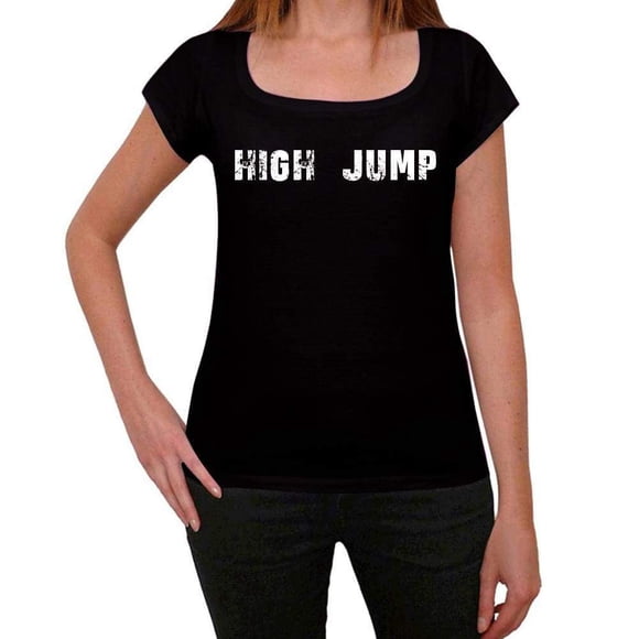 Women's Graphic T-Shirt High Jump Eco-Friendly Ladies Limited Edition Short Sleeve Tee-Shirt Vintage Birthday Gift Novelty