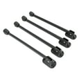 thumbnail image 1 of Pieds de Meuble Pliables 4 Pcs Pieds de Table Pliables en Silicone Fer Robustes Pieds de Meuble en Métal Pliables pour Table Basse Table de Camping Noir, 1 of 7