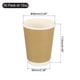 thumbnail image 2 of Tazas de papel kraft, paquete de 50, 12 oz x 90mm, tazas desechables de doble capa para agua, leche y jugo, 2 of 6