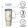 thumbnail image 3 of 30oz Christmas Cup with Lid and Straw, Red Reindeer Stainless Steel Insulated Tumbler Gifts, 3 of 5