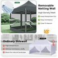 thumbnail image 3 of HOTEEL 10x10 Heavy Duty Canopy Tent, Pop up Canopies with Netting Screened ,Waterproof Ez up Canopy with Sidewalls, Outdoor Instant Party Tent for Backyard,Gray, 3 of 9