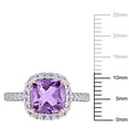thumbnail image 2 of Everly Women's Amethyst and Topaz 10k Rose Gold Ring, 2 of 8