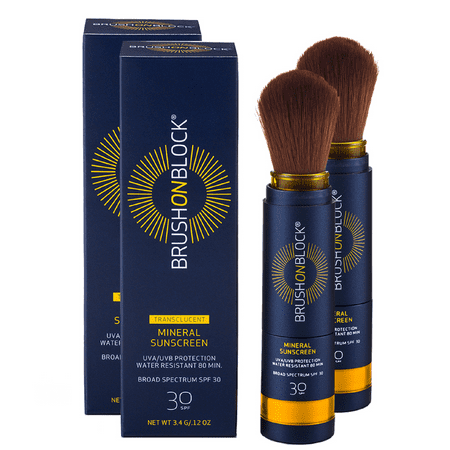 Brush On Block Duo Pack Translucent Mineral Powder Sunscreen SPF 30