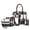 Grey, variant on Green 6 Pcs PU Leather Composite Shoulder Handbag Set