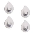 thumbnail image 1 of 4 ganchos de pared adhesivos de acero inoxidable de alta resistencia sin perforar para pared Plata Zulema Ganchos de pared adhesivos, 1 of 8